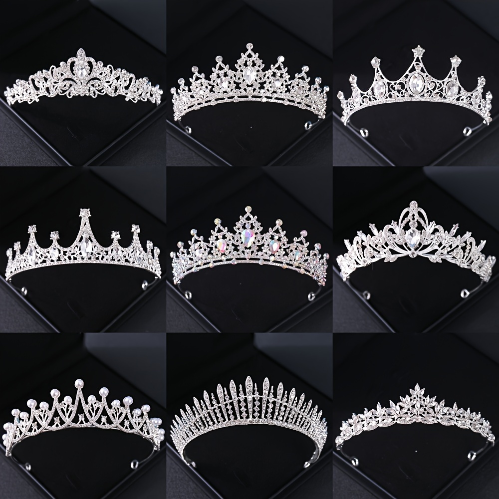 Wedding Supply Store - Fashion Silver Color Crystal Rhinestone Tiaras