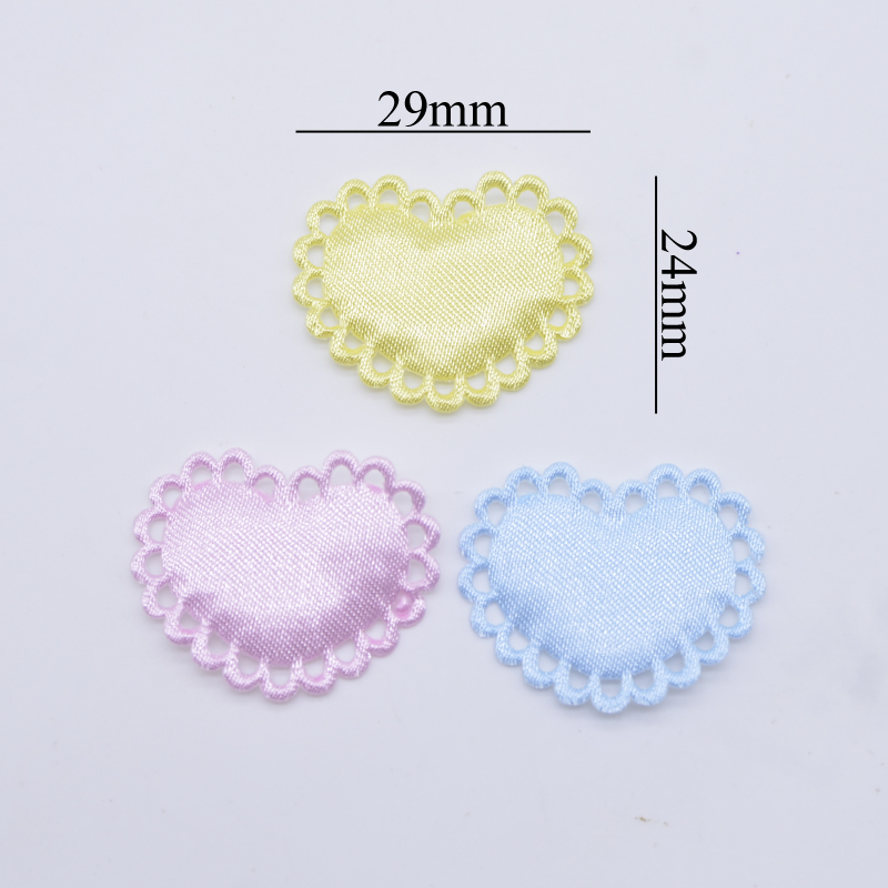 50Pcs 29*24mm Heart Cloth Padd - đánh giá và giá Wedding Superstar