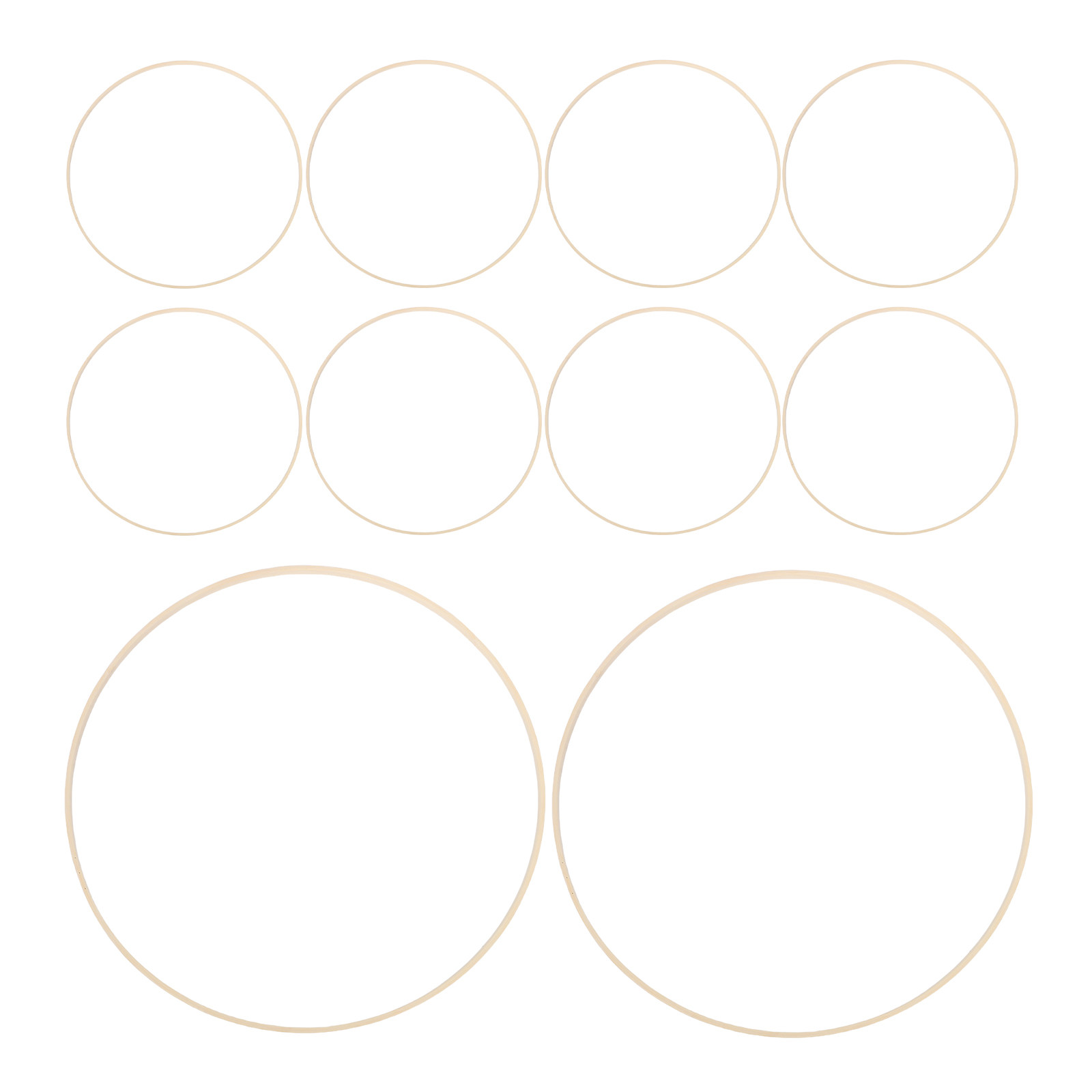 10Pcs Bamboo Floral Hoops Rust - đánh giá và giá Wedding Floral Supply