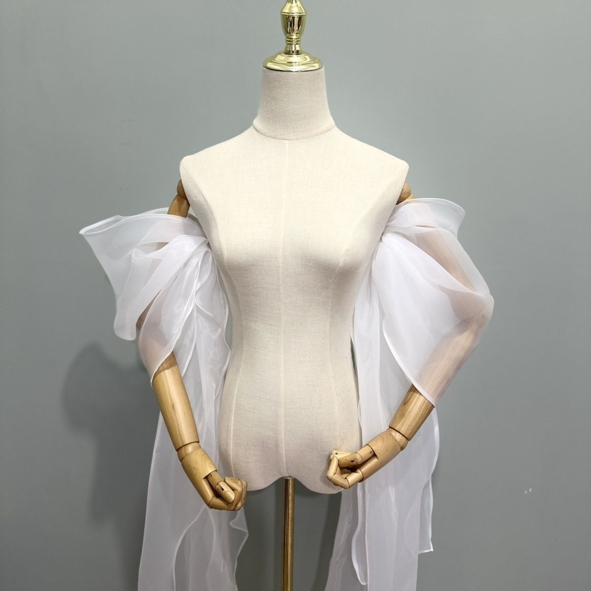 Bridal Sleeve Organza Detachab - đánh giá và giá Wedding Dress Supply