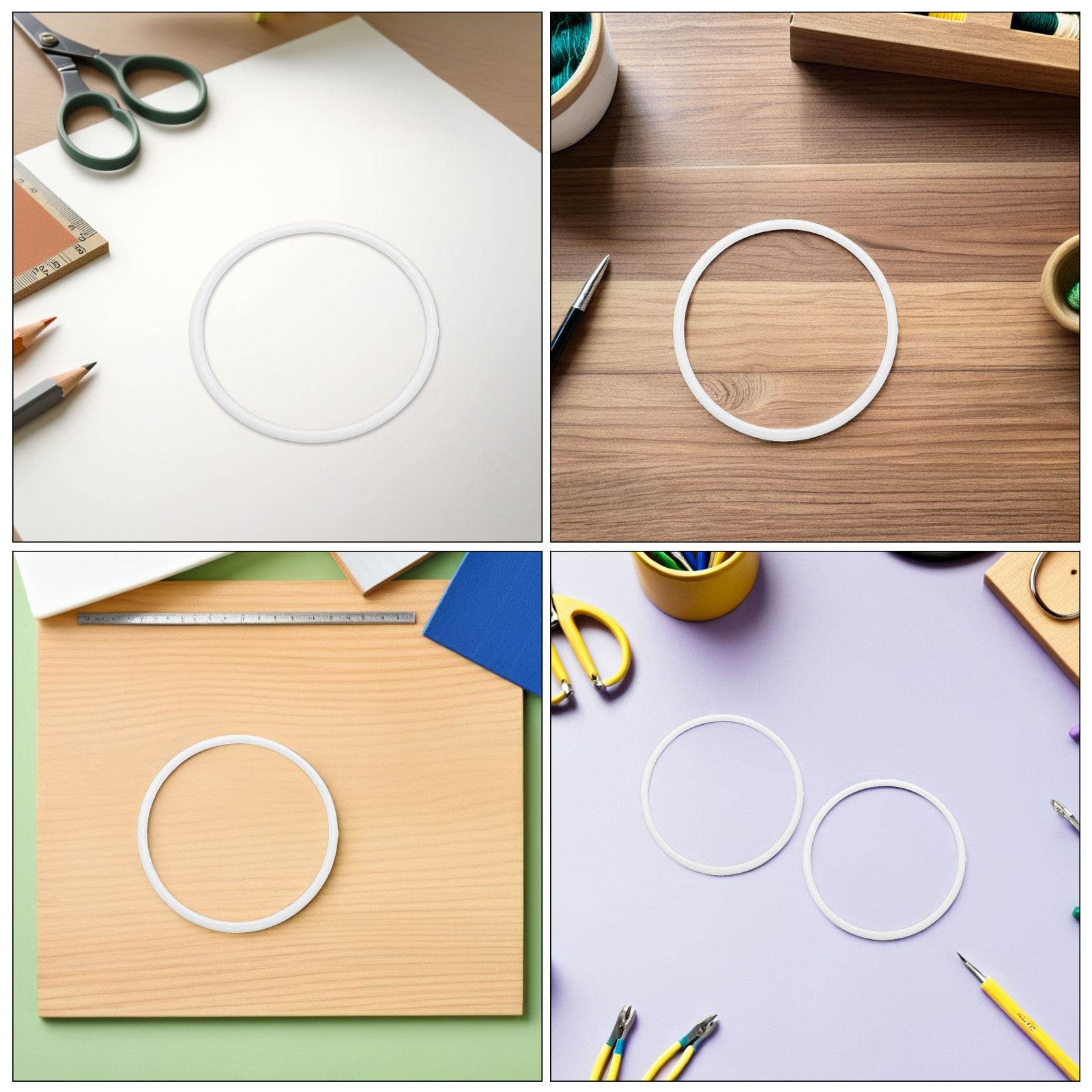 40Pcs Dreamcatcher Hoop Plasti - đánh giá và giá Wedding Floral Supply