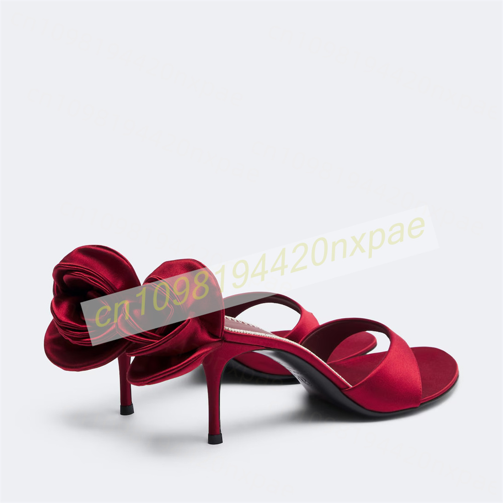 Women Red Satin Thong Mule San - đánh giá và giá Wedding Dress Supply