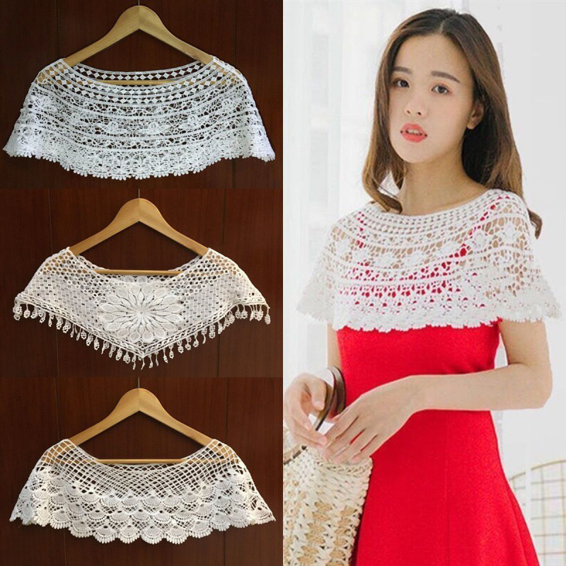 Women Knit Hollow Out Shawl Wr - đánh giá và giá Wedding Dress Supply