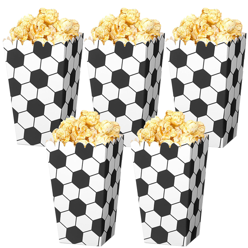 6/18Pcs  Football Popcorn Boxe - đánh giá và giá Wedding Favor Box