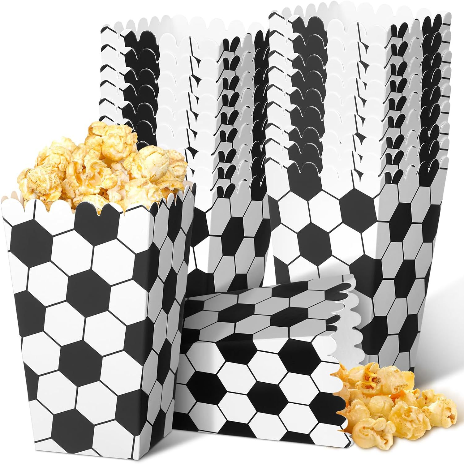 6/18Pcs  Football Popcorn Boxe - đánh giá và giá Wedding Favor Box