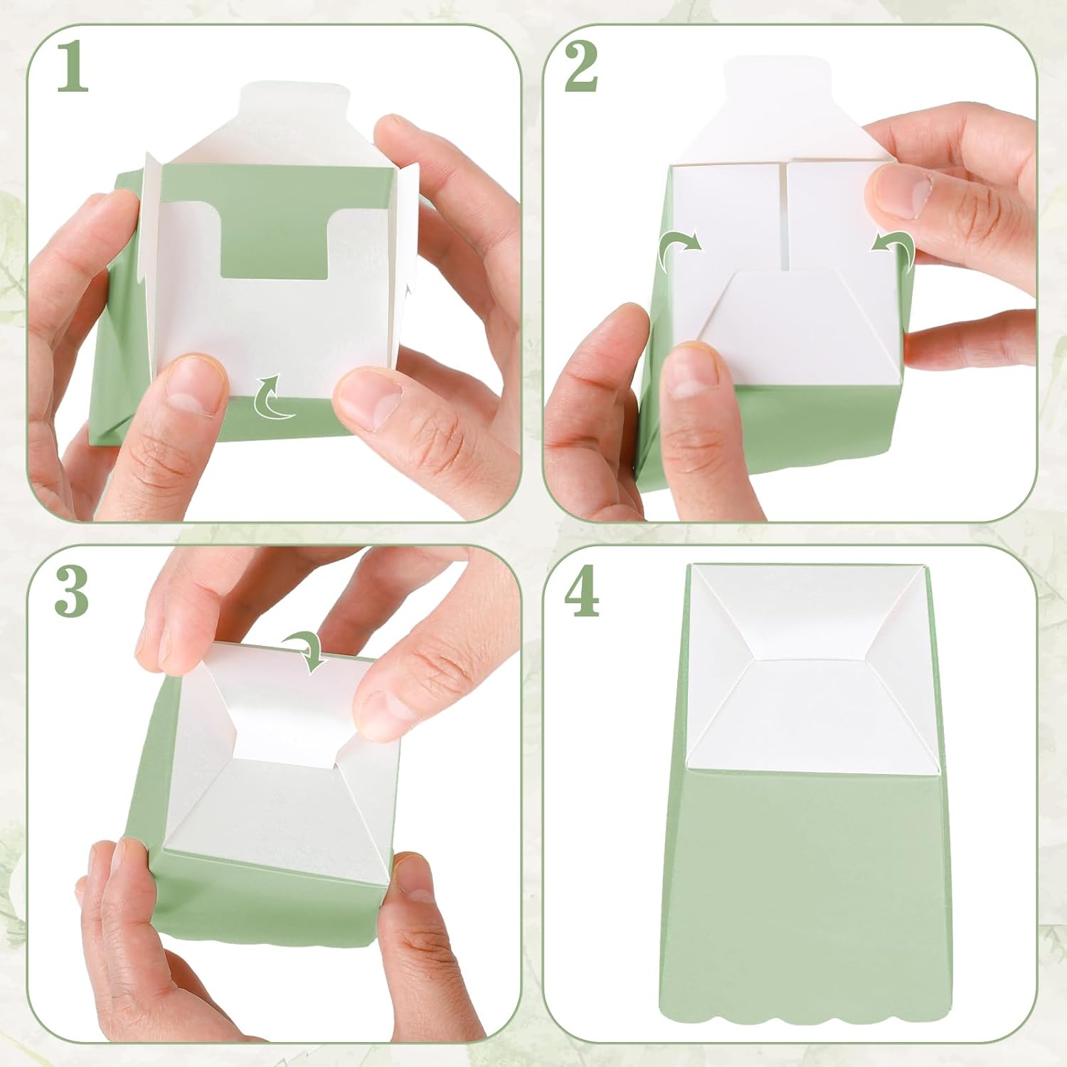 12 pcs  Sage Green Mini Popcor - đánh giá và giá Wedding Favor Box