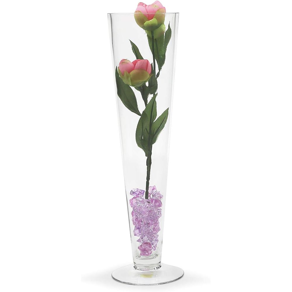 WGV Trumpet Glass Vase Bulk, O - đánh giá và giá Centerpiece Vase Tall