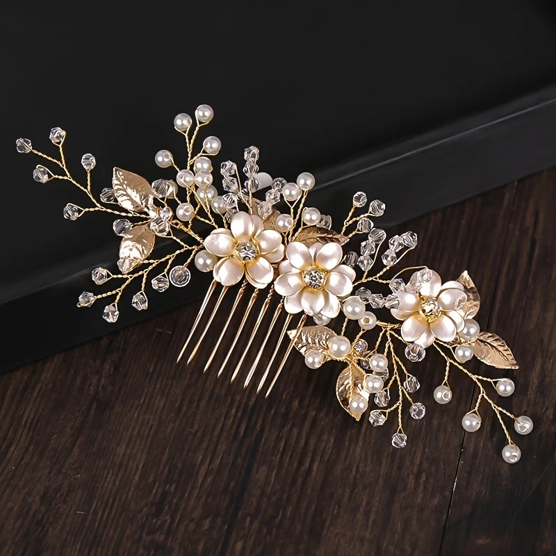 Handmade Gold Color Flower Hai - đánh giá và giá Wedding Supply Store