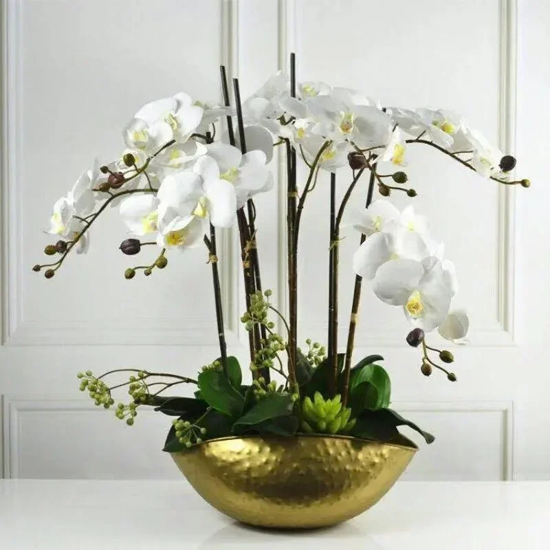 New Large Size Golden Bowl Pot - đánh giá và giá Centerpiece Vase Tall